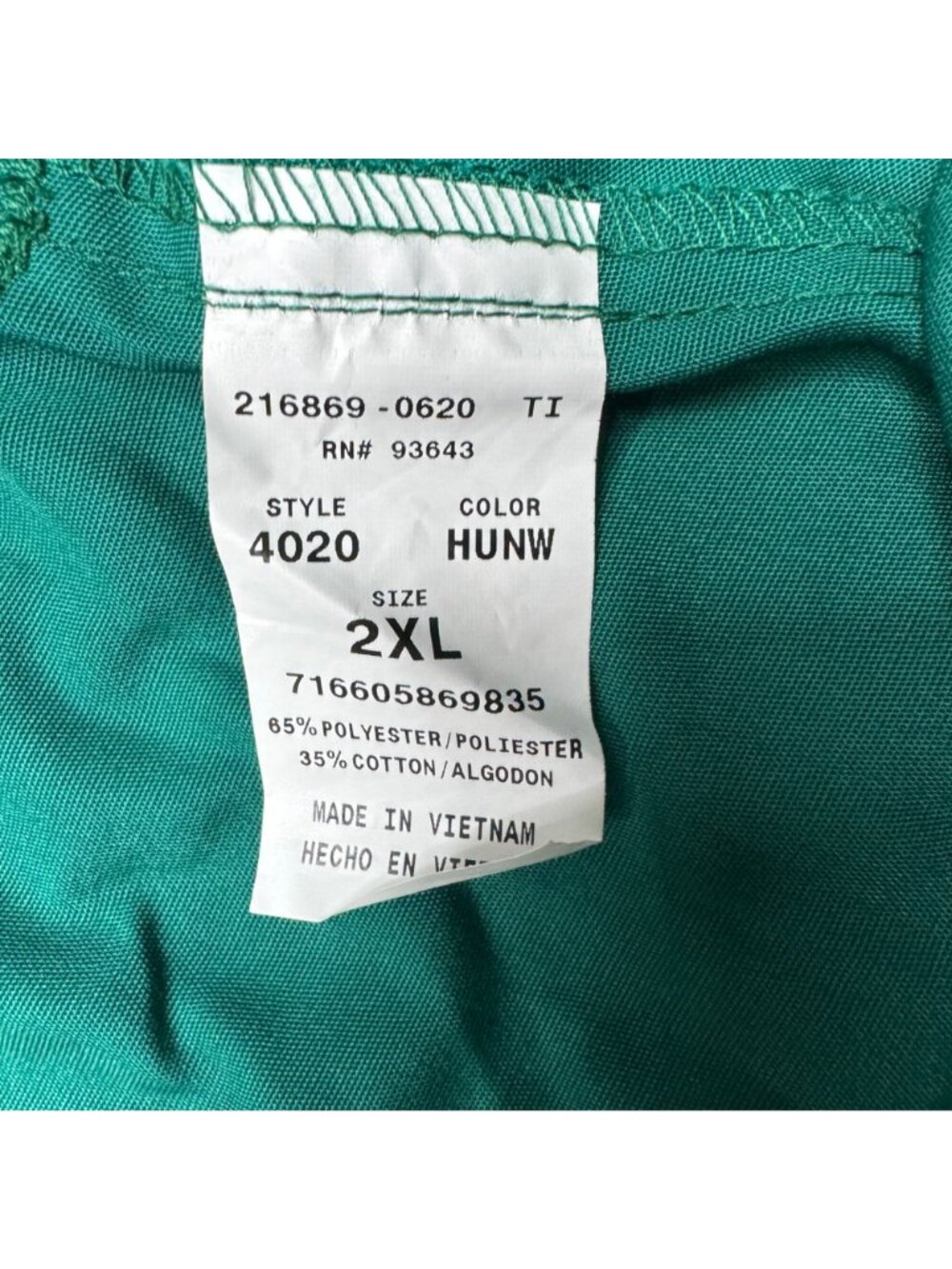 Cherokee Workwear Scrub Lot 3 Pairs 2XL Originals Allura Teal Royal Blue NEW - Picture 5 of 16